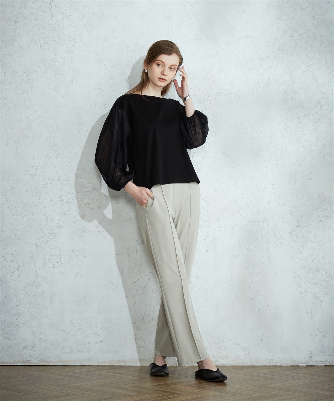 LE SOUK HOLIDAY チュールスリーブプルオーバー_sub_2