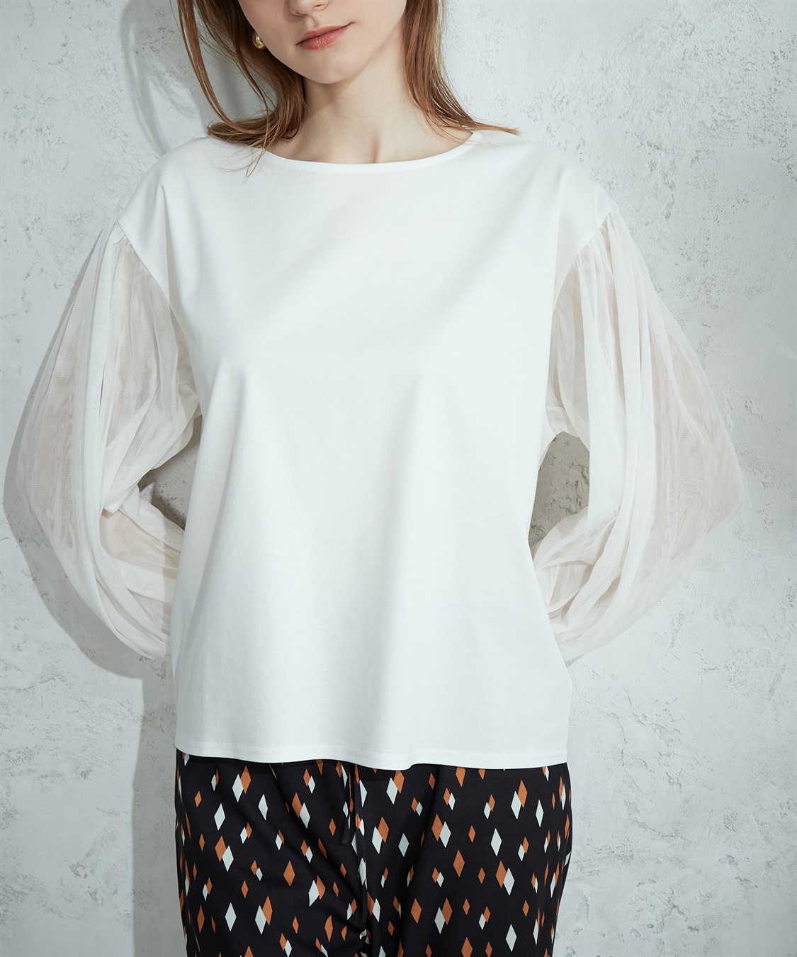 LE SOUK HOLIDAY チュールスリーブプルオーバー_sub_7