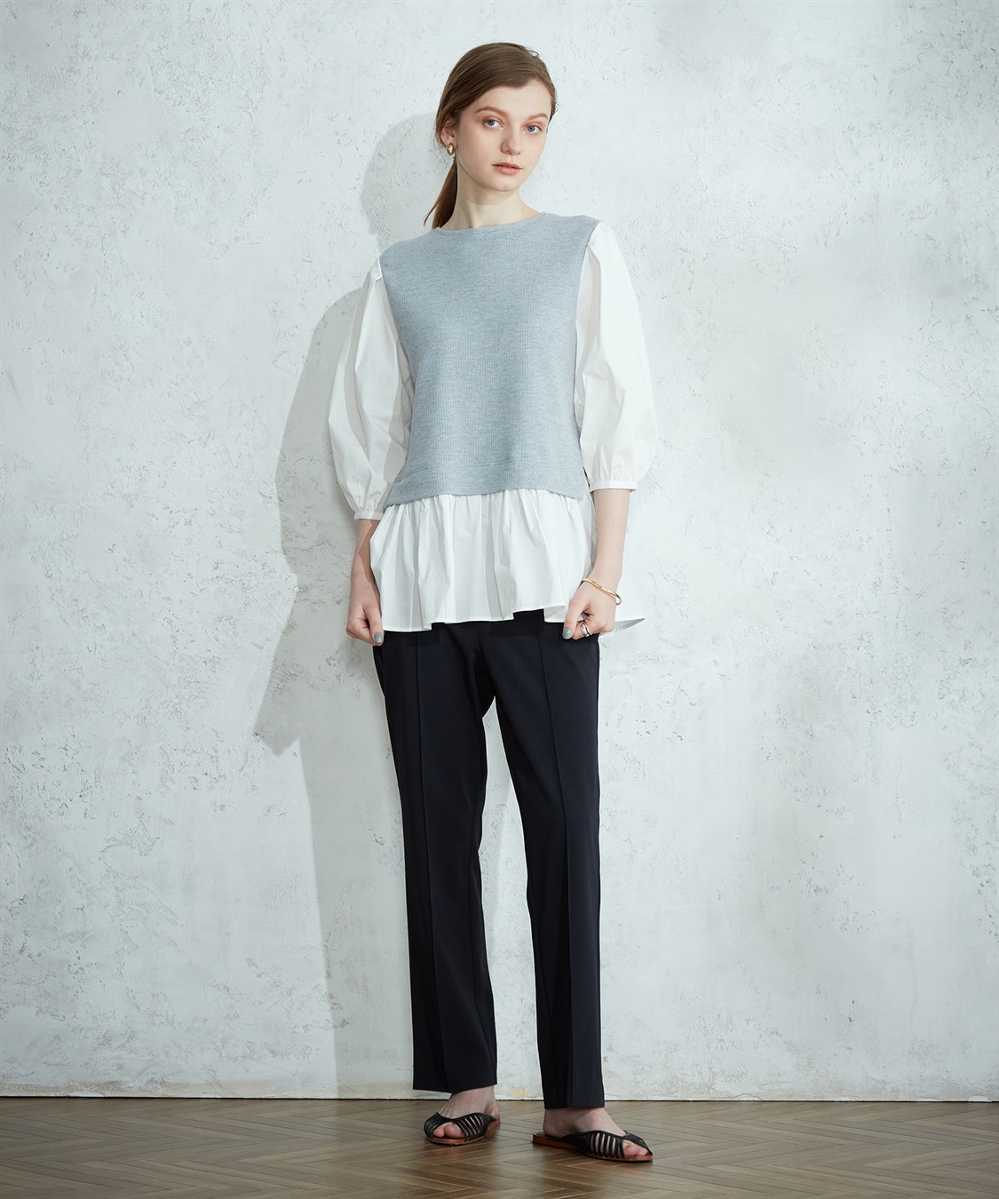 LE SOUK HOLIDAY フェイクレイヤードプルオーバー_sub_13