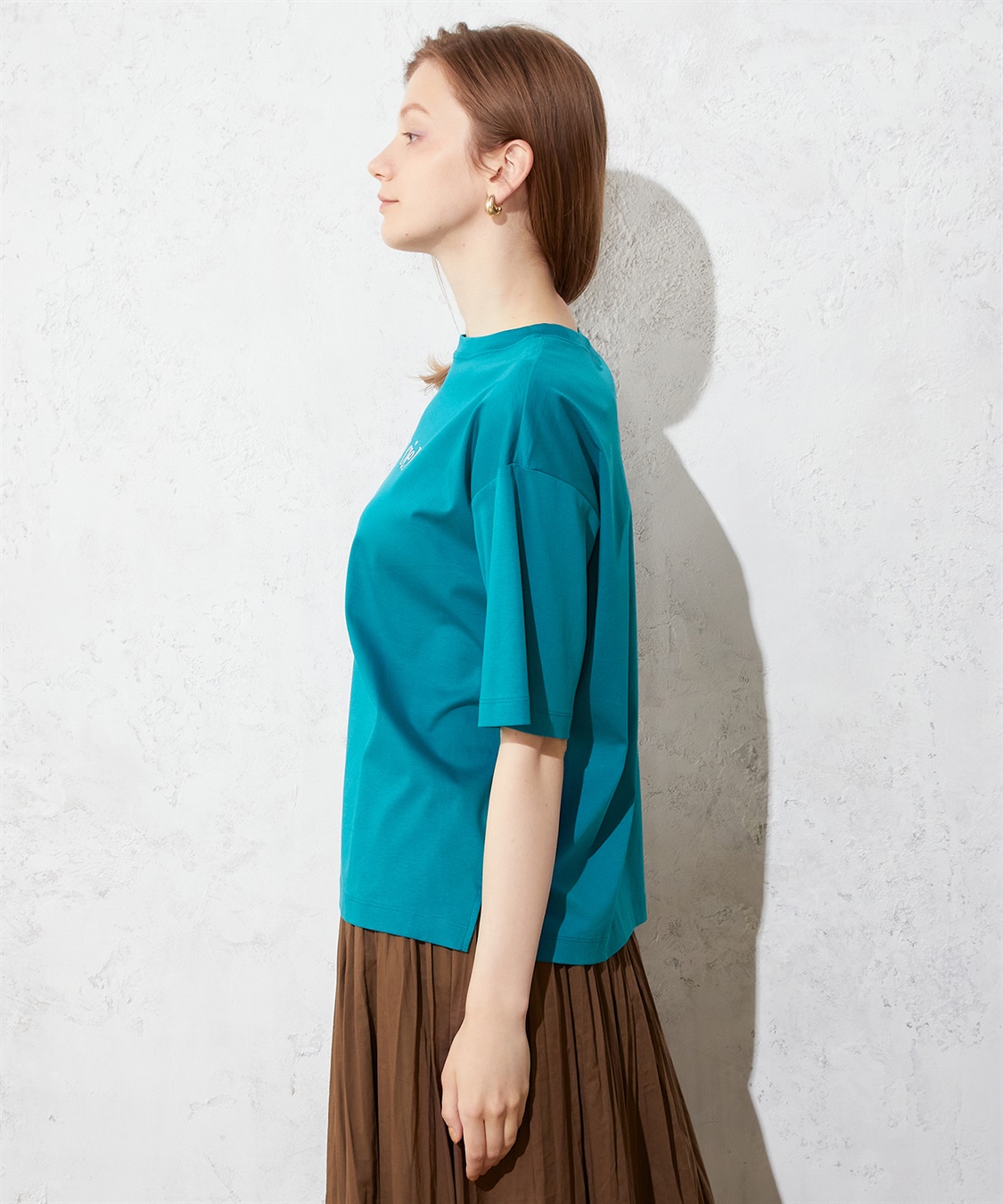 LE SOUK HOLIDAY モックネックロゴTシャツ_sub_8