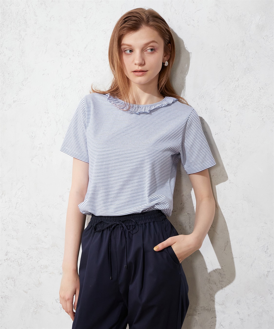 LE SOUK HOLIDAY フリル襟カットプルオーバー_sub_1