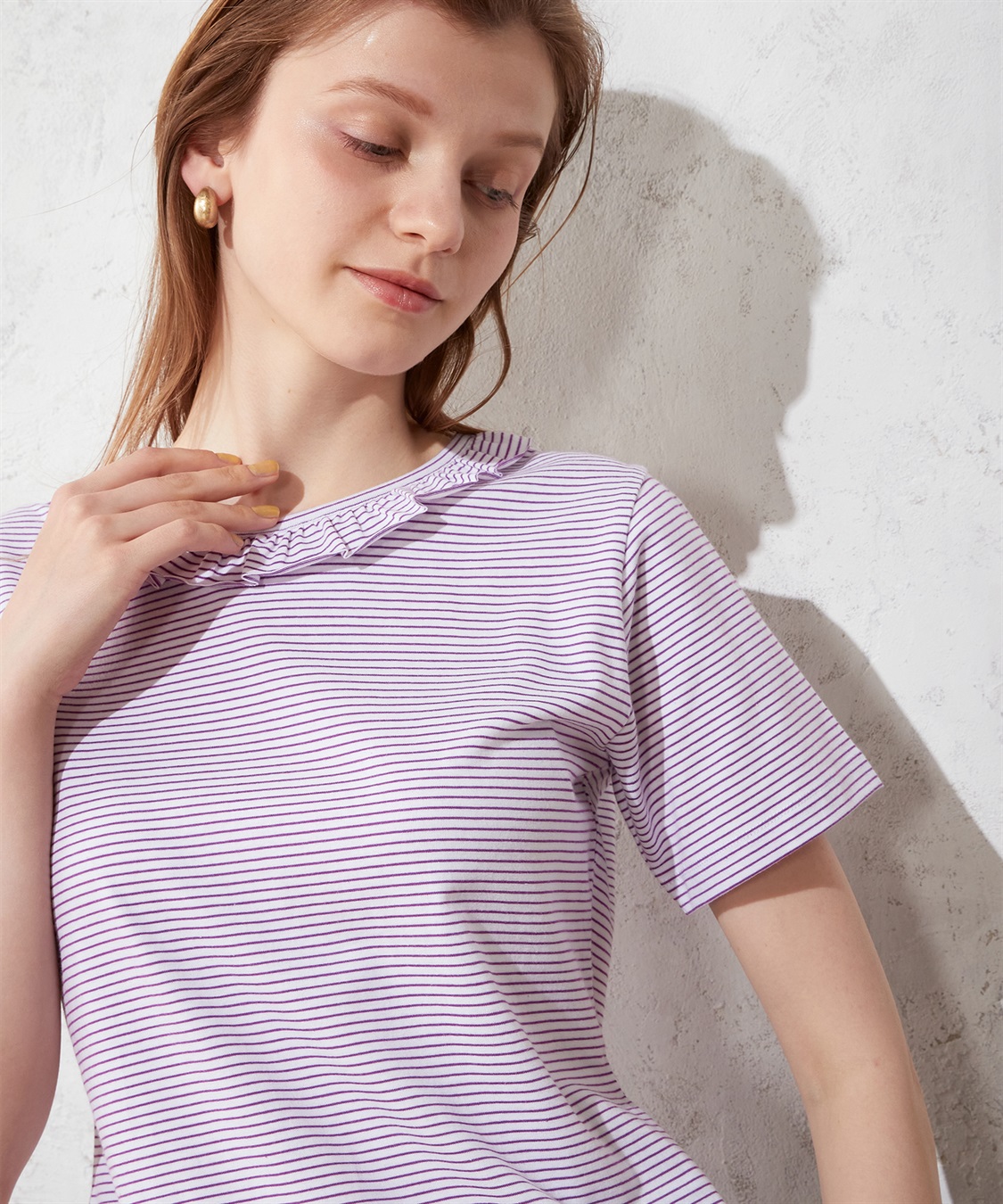 LE SOUK HOLIDAY フリル襟カットプルオーバー_sub_11