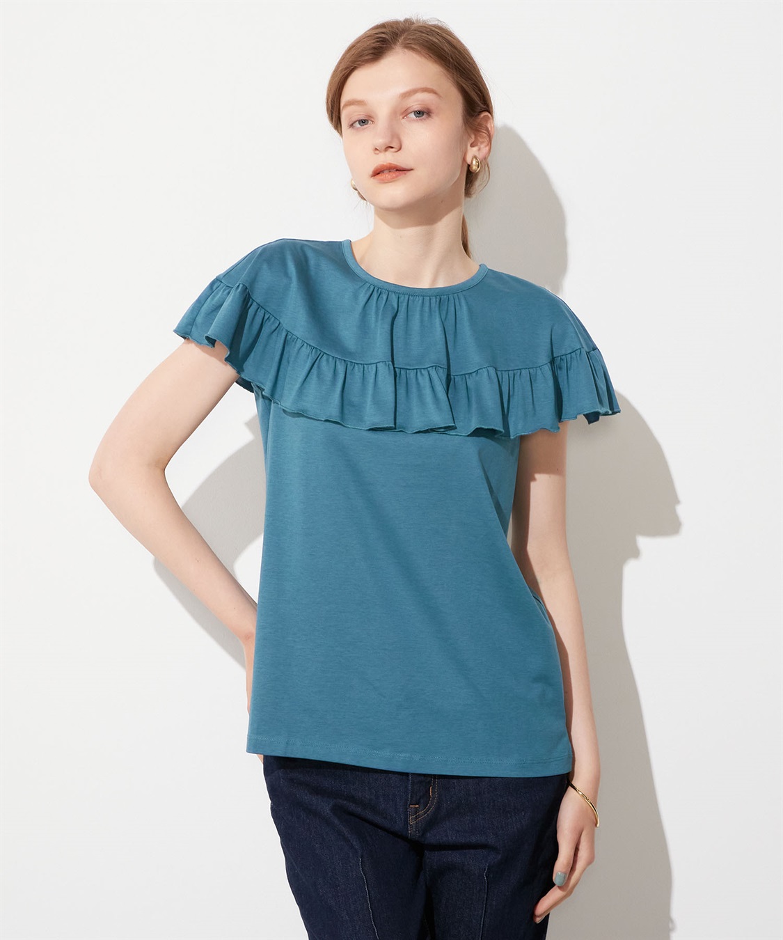 LE SOUK HOLIDAY フリルネックプルオーバー_sub_1