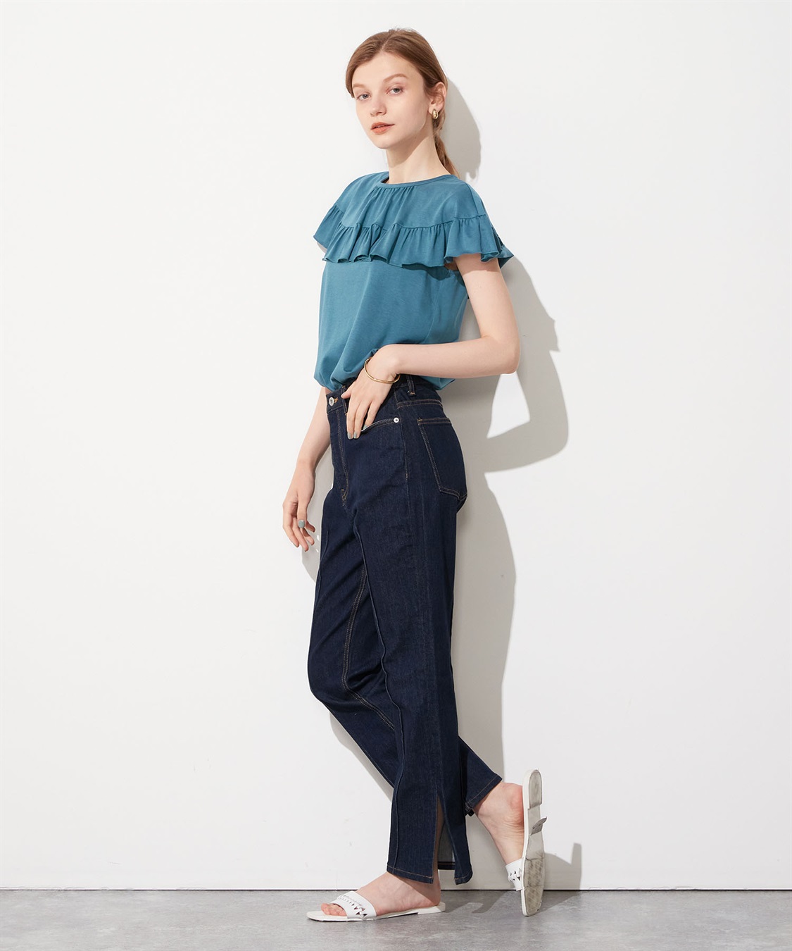 LE SOUK HOLIDAY フリルネックプルオーバー_sub_3