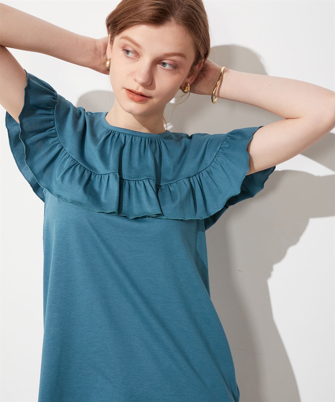 LE SOUK HOLIDAY フリルネックプルオーバー_sub_5