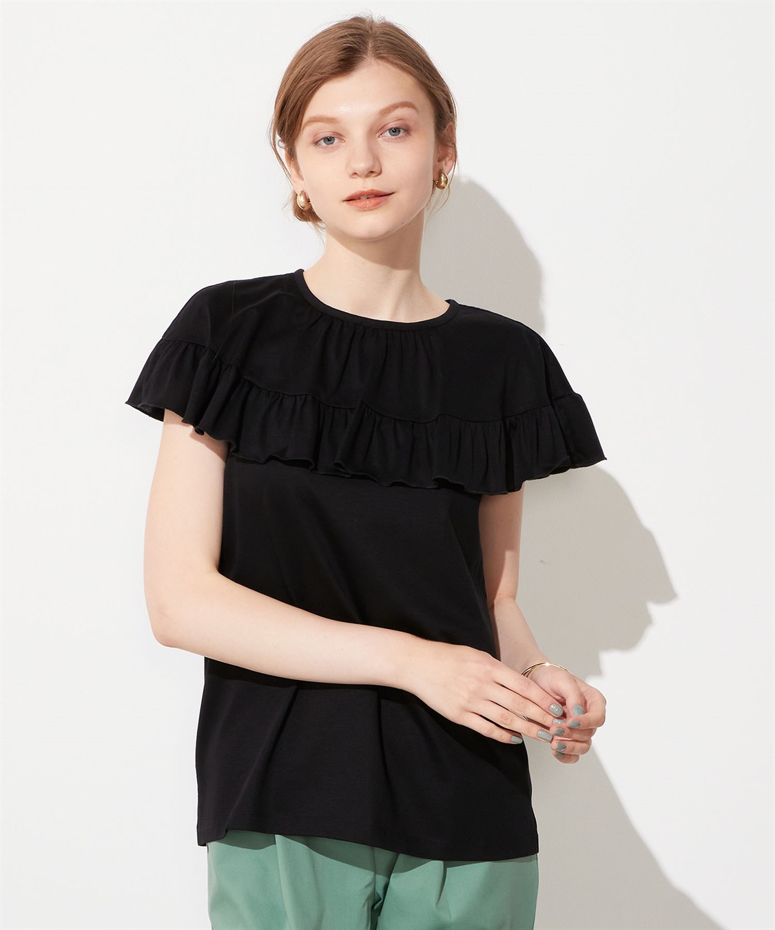 LE SOUK HOLIDAY フリルネックプルオーバー_sub_12