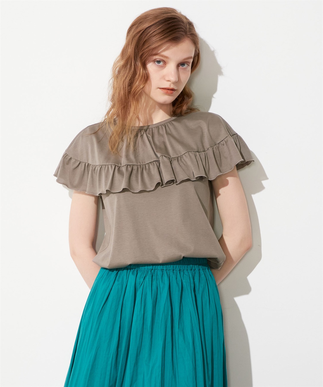 LE SOUK HOLIDAY フリルネックプルオーバー_sub_18