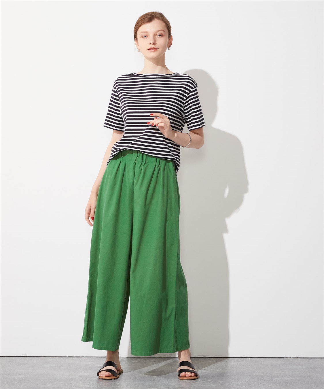 LE SOUK HOLIDAY ボートネックボーダーTシャツ_sub_3