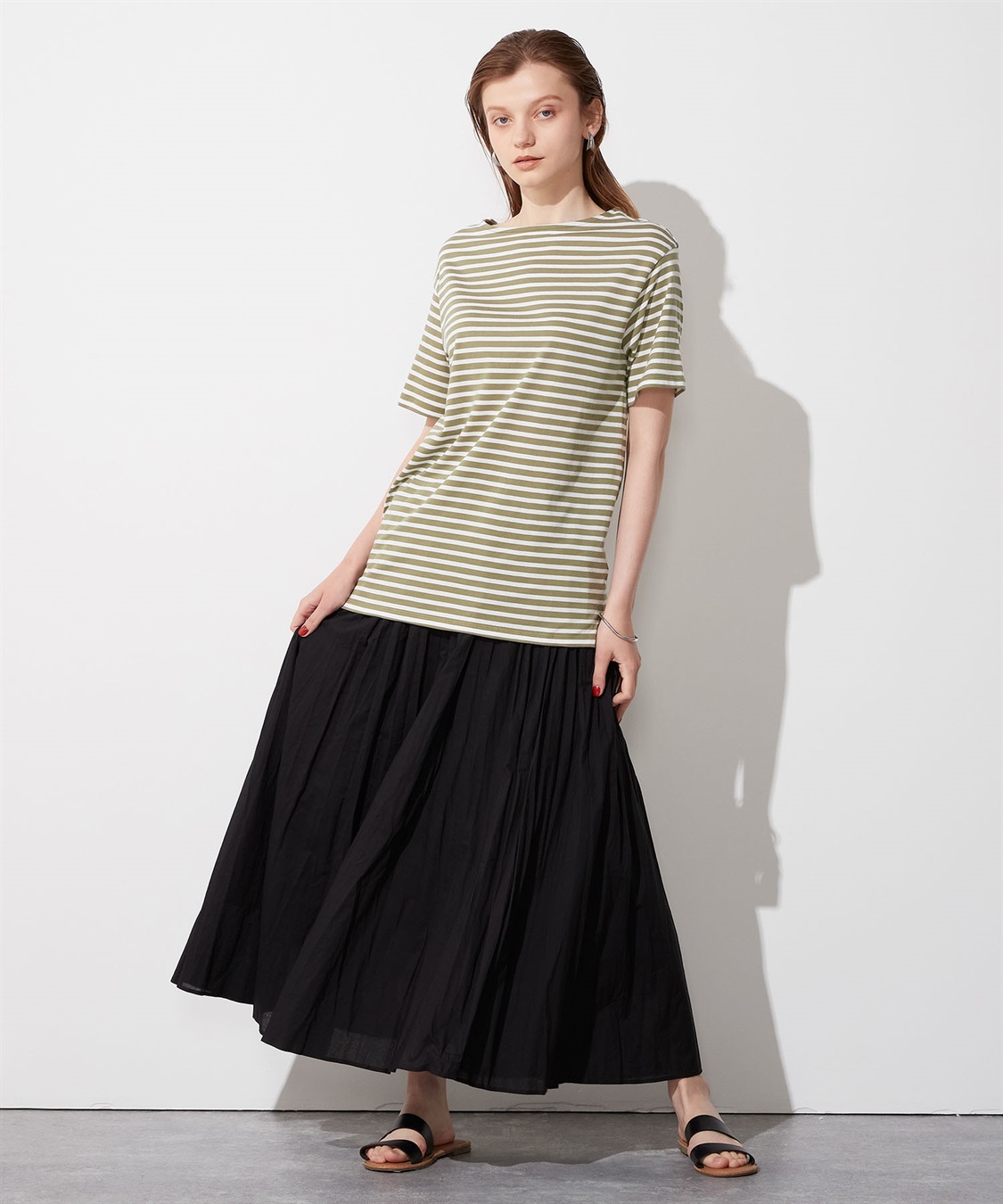 LE SOUK HOLIDAY ボートネックボーダーTシャツ_sub_7