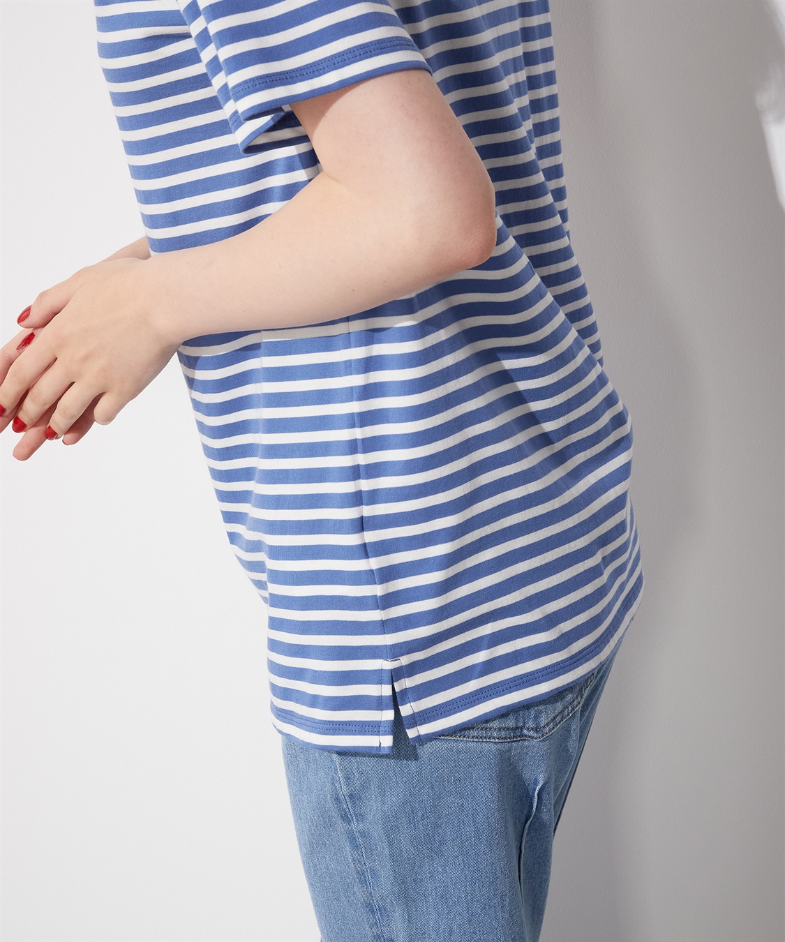 LE SOUK HOLIDAY ボートネックボーダーTシャツ_sub_14