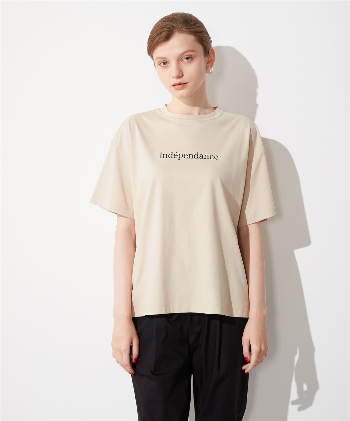 LE SOUK HOLIDAY ロゴプリントTシャツ_sub_4