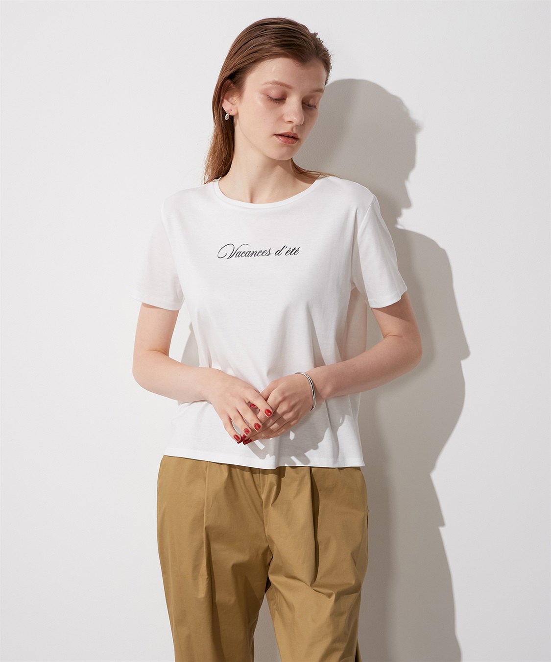 LE SOUK HOLIDAY ロゴプリントTシャツ_sub_2