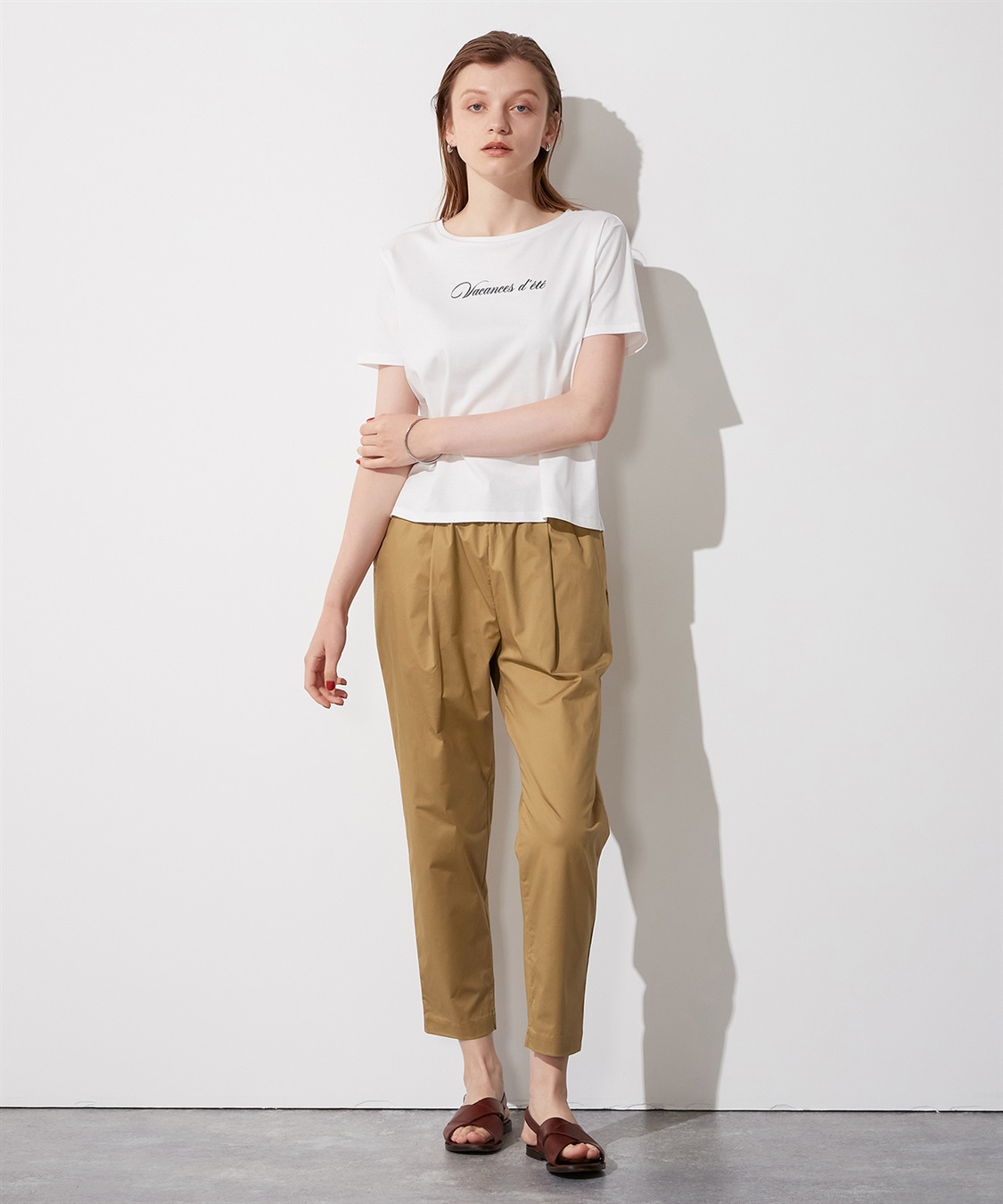 LE SOUK HOLIDAY ロゴプリントTシャツ_sub_3