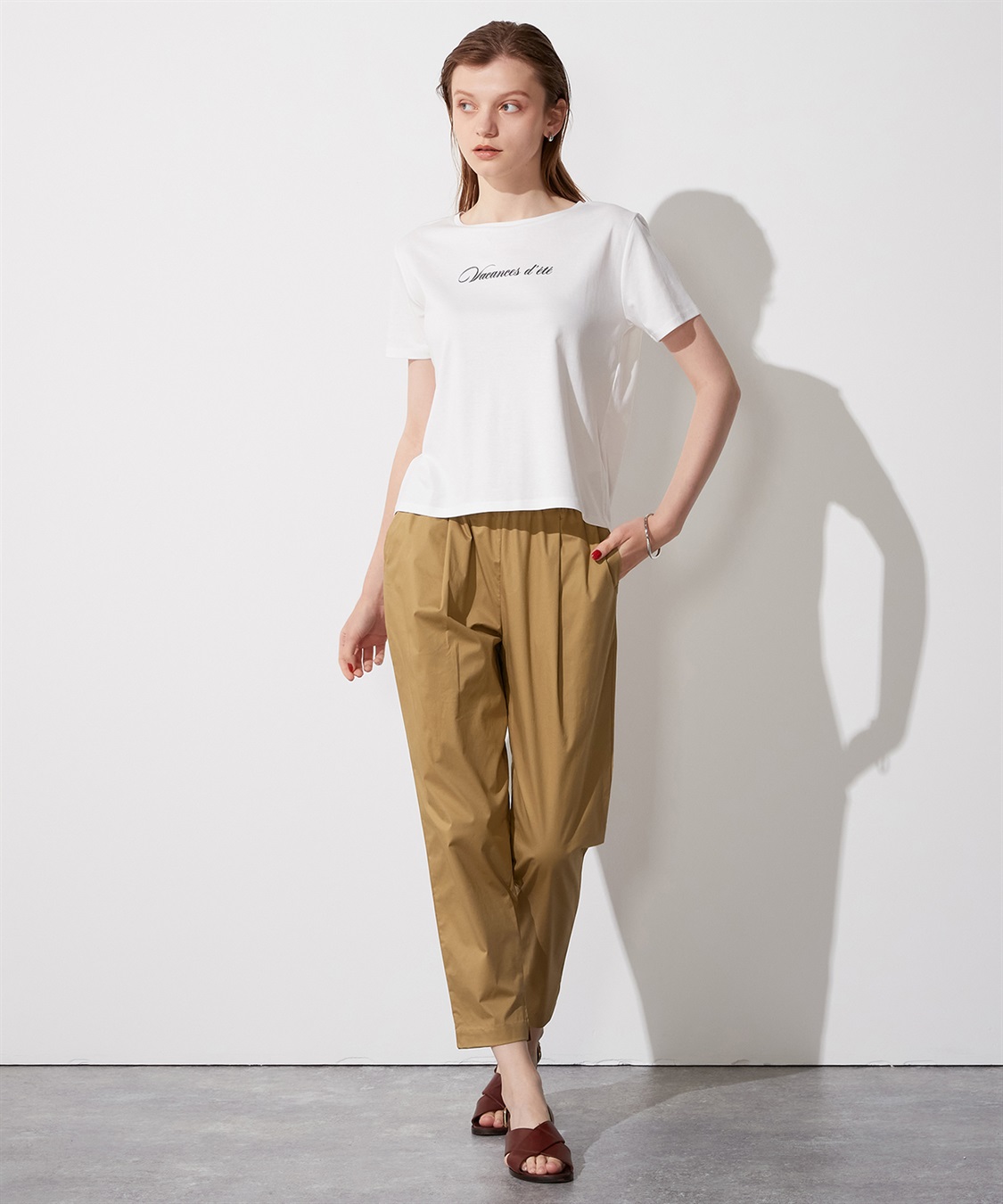 LE SOUK HOLIDAY ロゴプリントTシャツ_sub_4