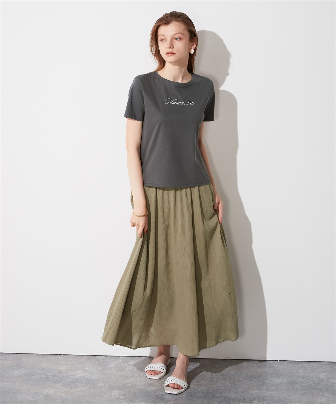 LE SOUK HOLIDAY ロゴプリントTシャツ_sub_6