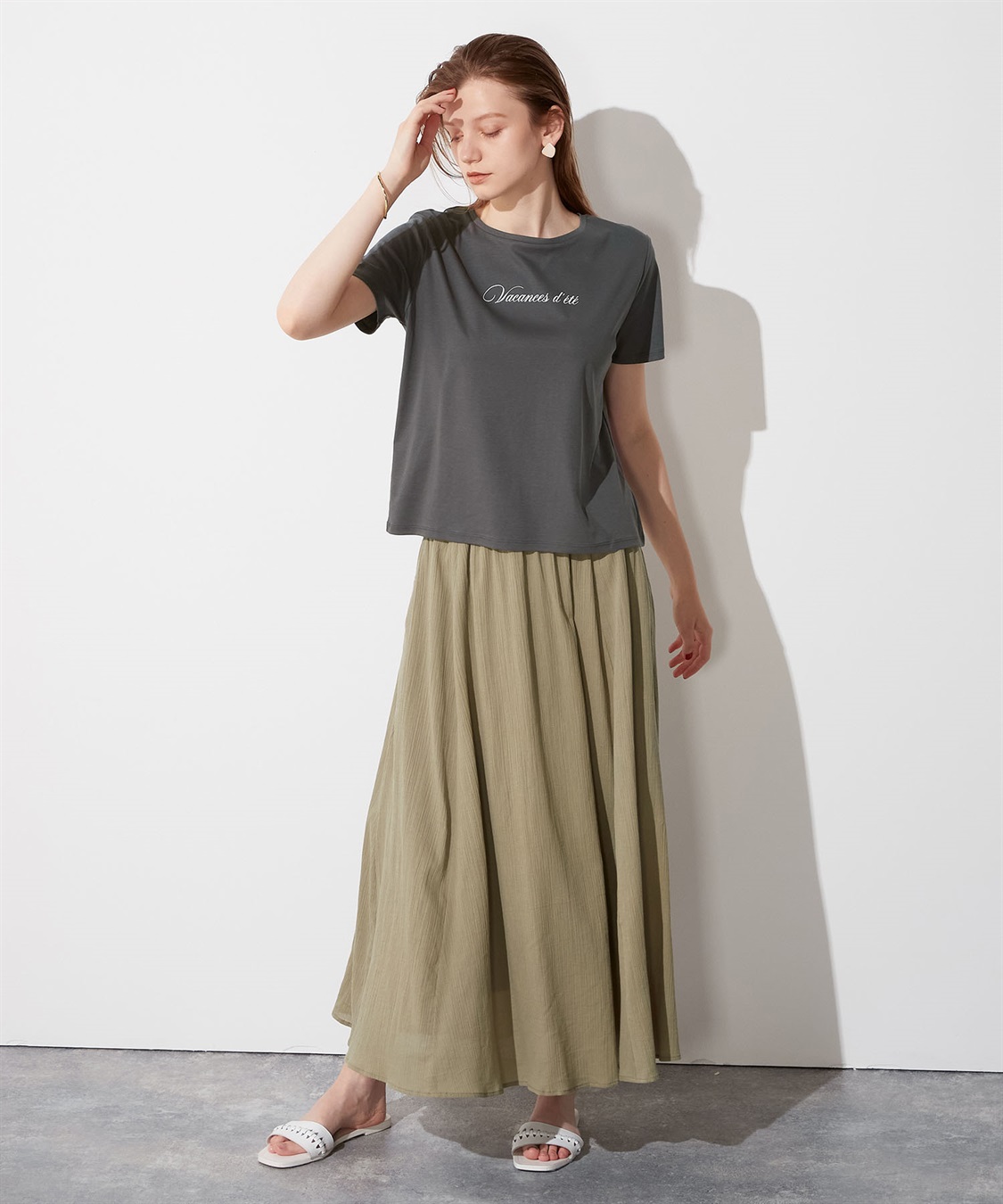 LE SOUK HOLIDAY ロゴプリントTシャツ_sub_7