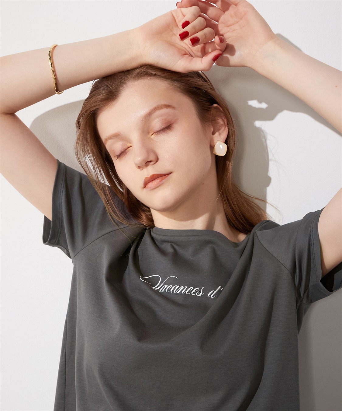 LE SOUK HOLIDAY ロゴプリントTシャツ_sub_9