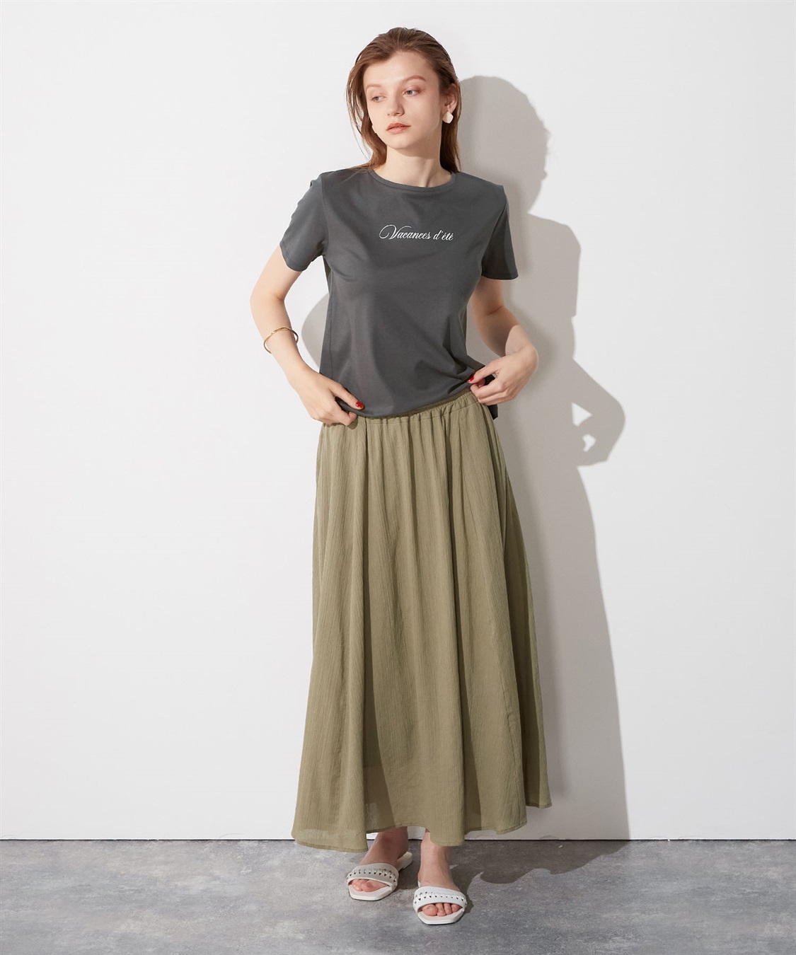 LE SOUK HOLIDAY ロゴプリントTシャツ_sub_12