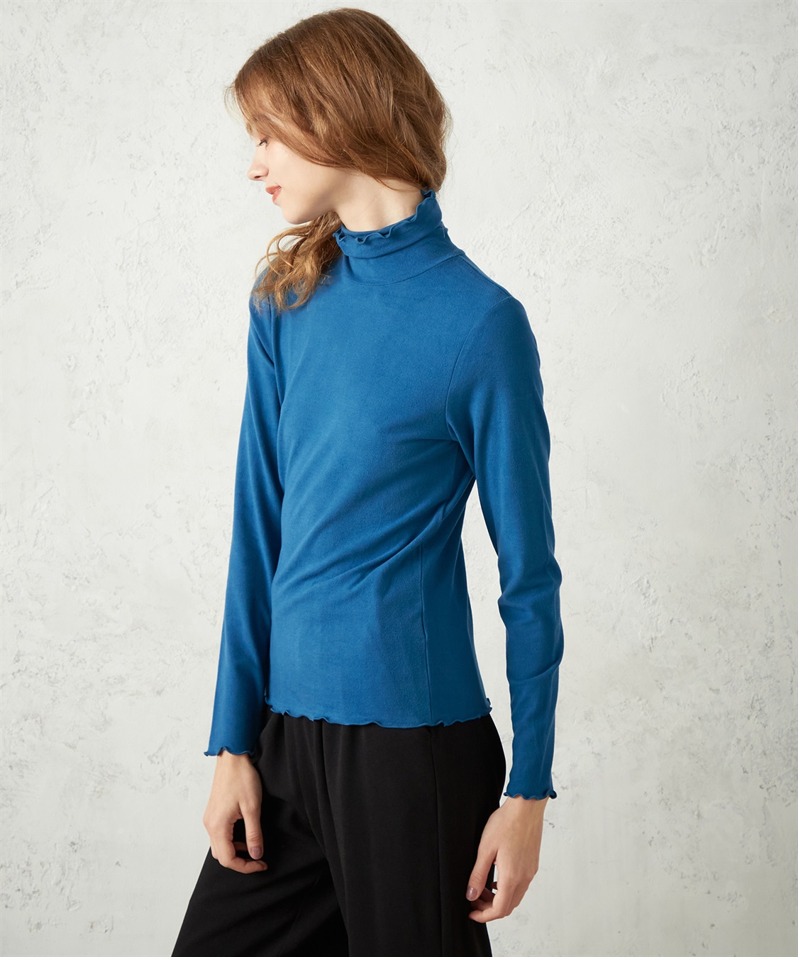 LE SOUK HOLIDAY 起毛フライスハイネックプルオーバー_sub_2