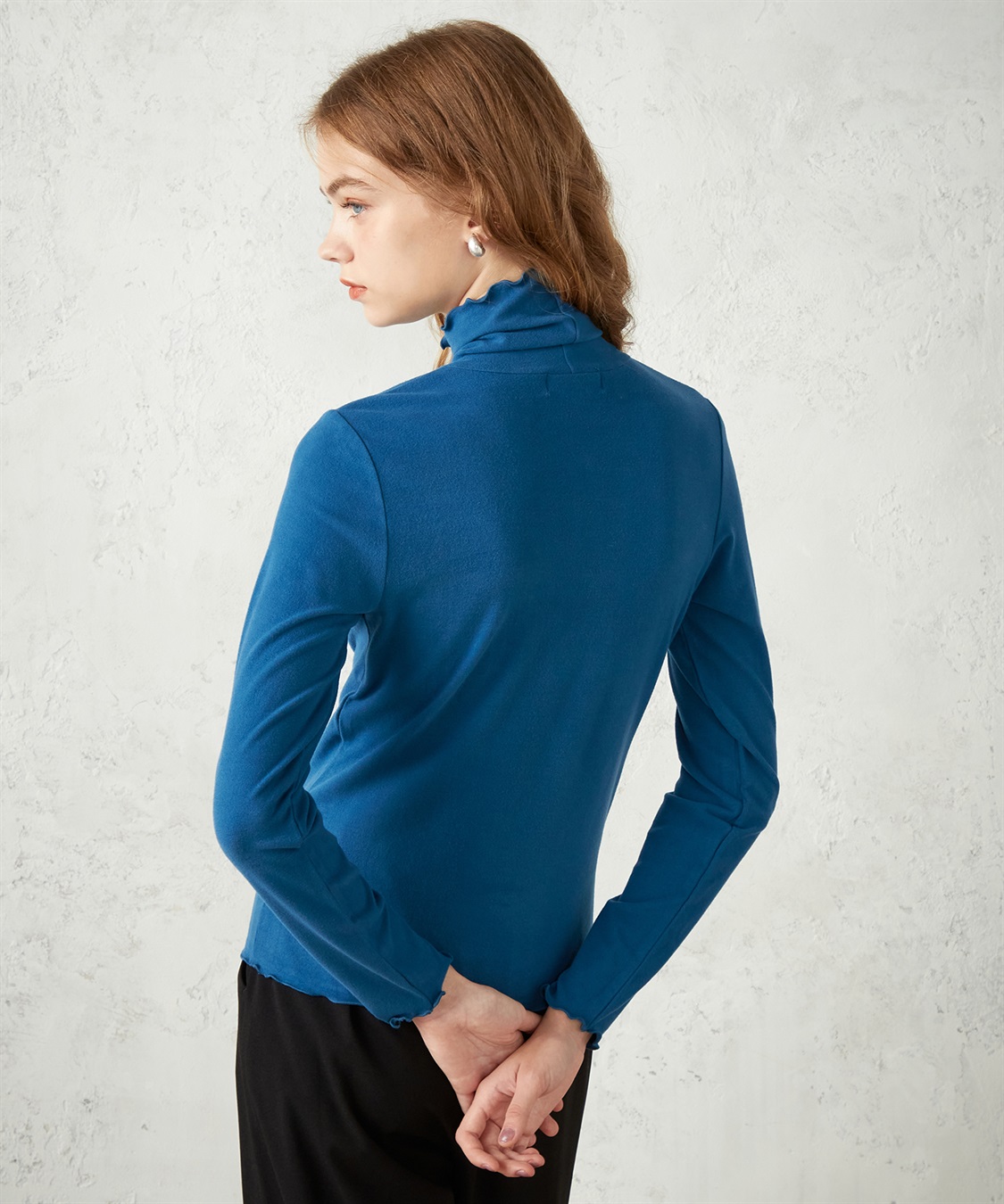 LE SOUK HOLIDAY 起毛フライスハイネックプルオーバー_sub_3