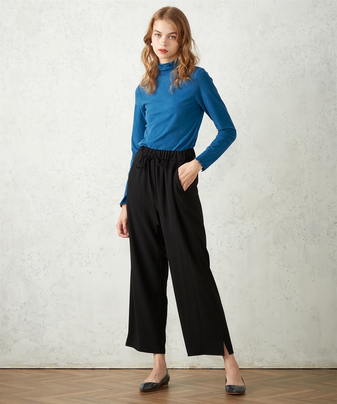 LE SOUK HOLIDAY 起毛フライスハイネックプルオーバー_sub_4