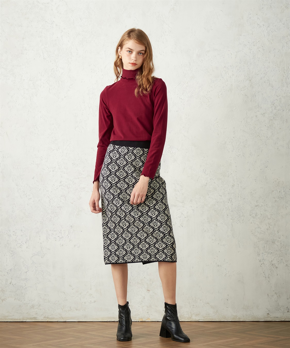 LE SOUK HOLIDAY 起毛フライスハイネックプルオーバー_sub_9