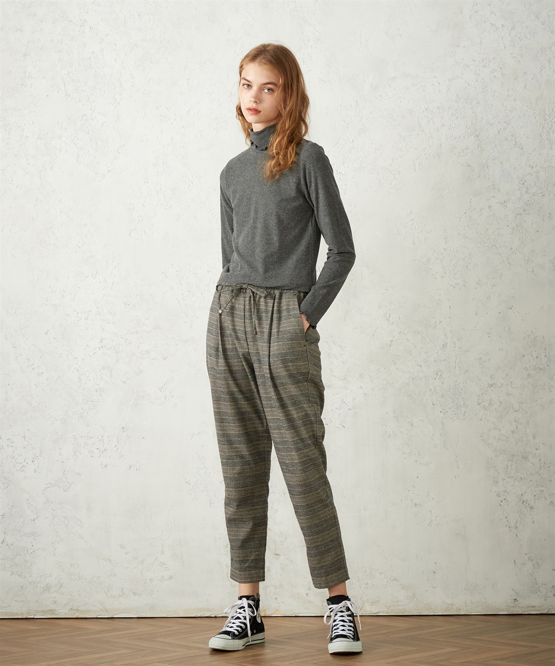 LE SOUK HOLIDAY 起毛フライスハイネックプルオーバー_sub_13