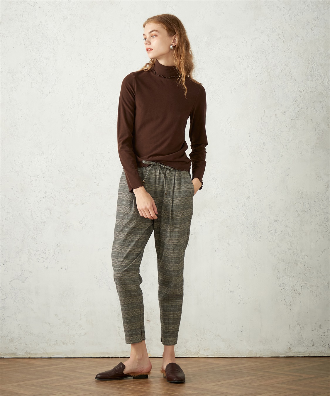 LE SOUK HOLIDAY 起毛フライスハイネックプルオーバー_sub_15