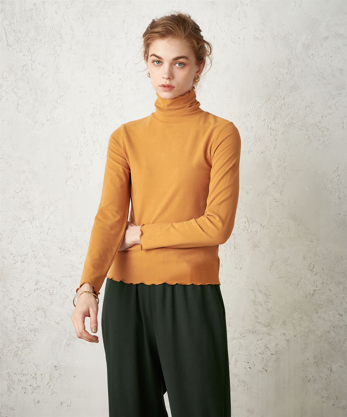 LE SOUK HOLIDAY 起毛フライスハイネックプルオーバー_sub_24