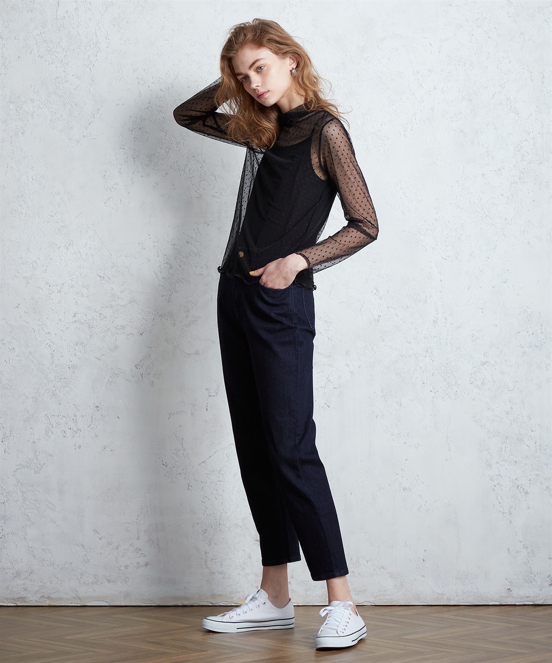 LE SOUK HOLIDAY チュールハイネックプルオーバー_sub_4