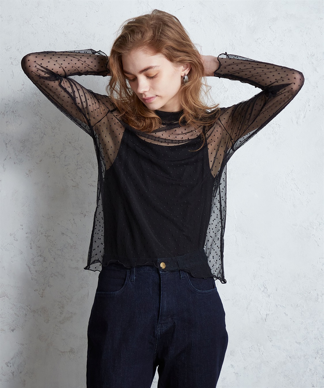 LE SOUK HOLIDAY チュールハイネックプルオーバー_sub_5