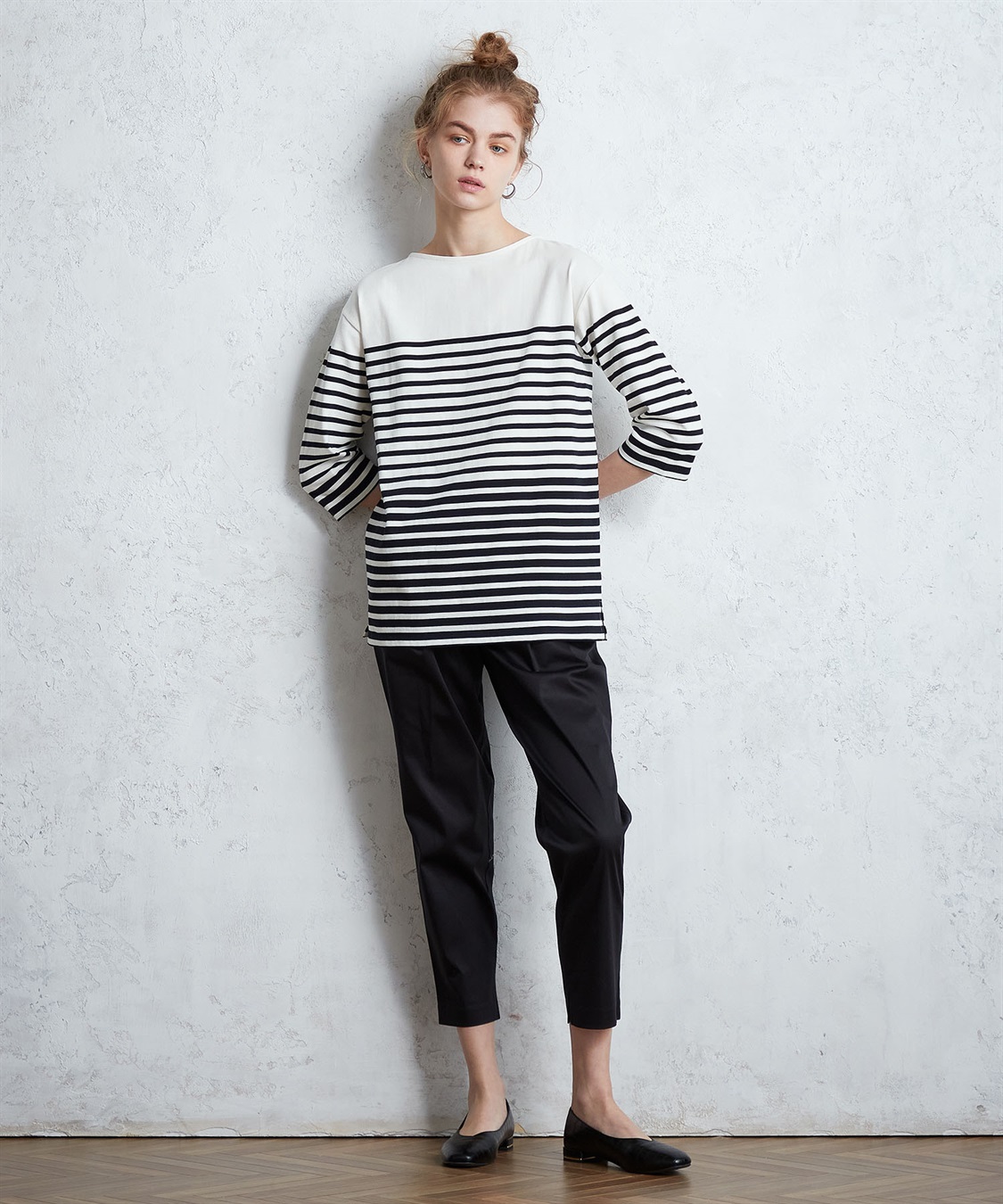 LE SOUK HOLIDAY パネルボーダーチュニックプルオーバー_sub_1