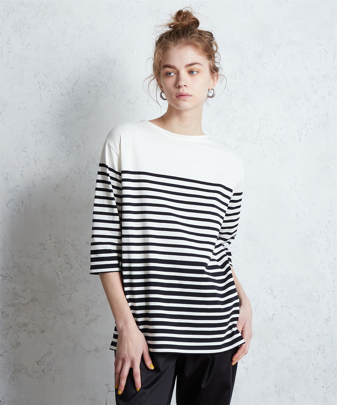 LE SOUK HOLIDAY パネルボーダーチュニックプルオーバー_sub_3