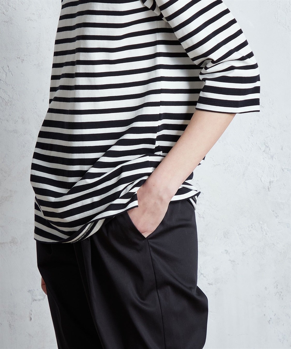 LE SOUK HOLIDAY パネルボーダーチュニックプルオーバー_sub_4