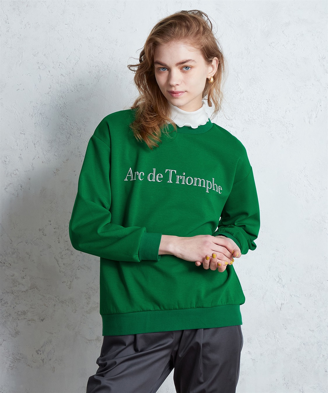 LE SOUK HOLIDAY カレッジプリントダンボールプルオーバー_sub_3