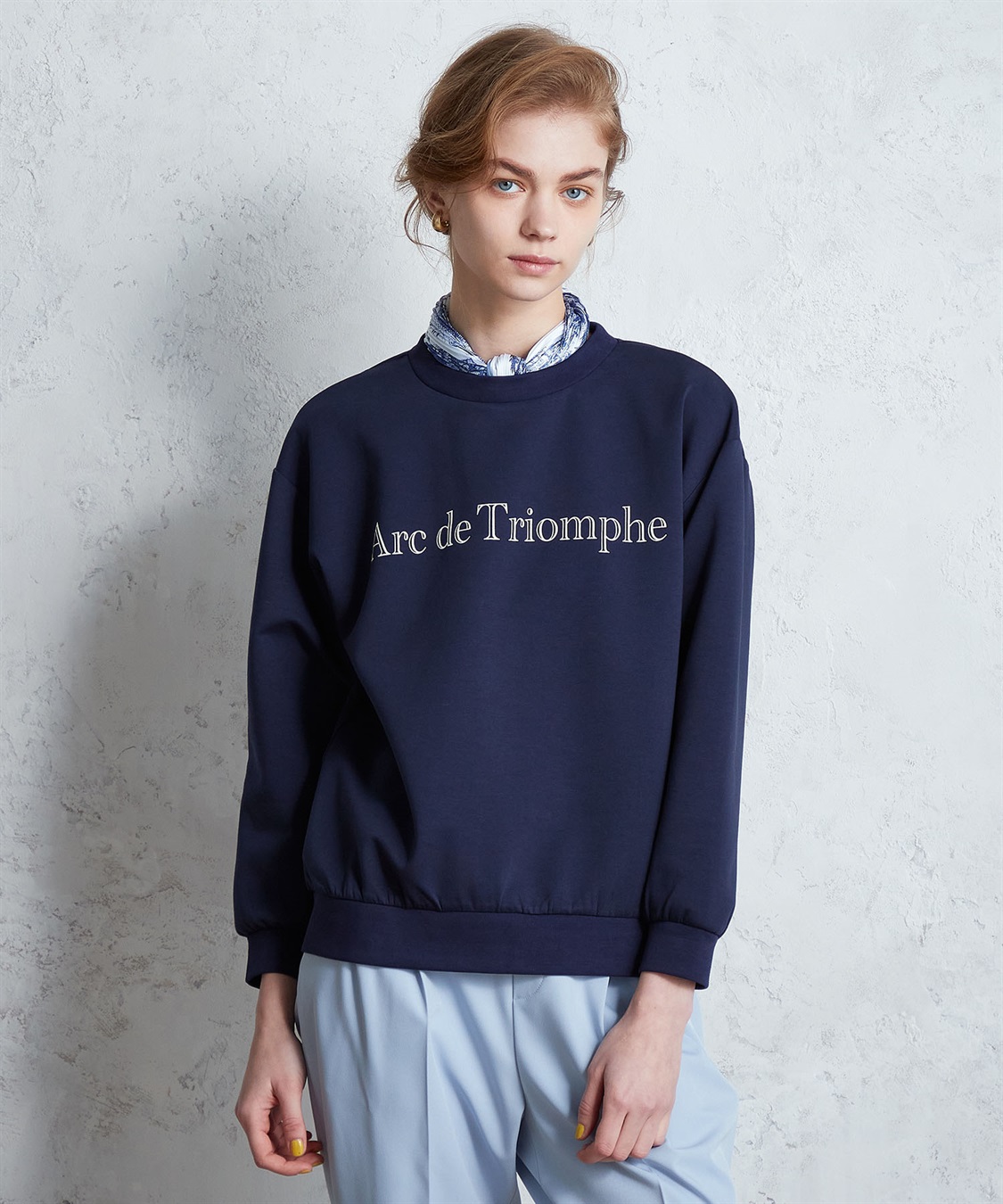 LE SOUK HOLIDAY カレッジプリントダンボールプルオーバー_sub_10