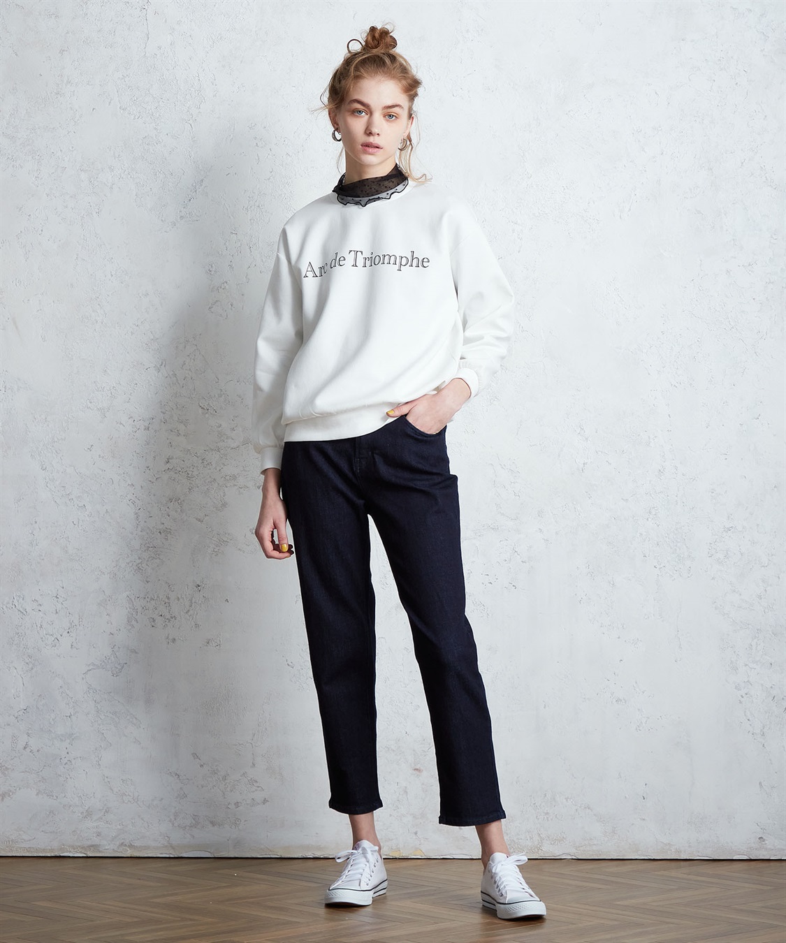 LE SOUK HOLIDAY カレッジプリントダンボールプルオーバー_sub_12