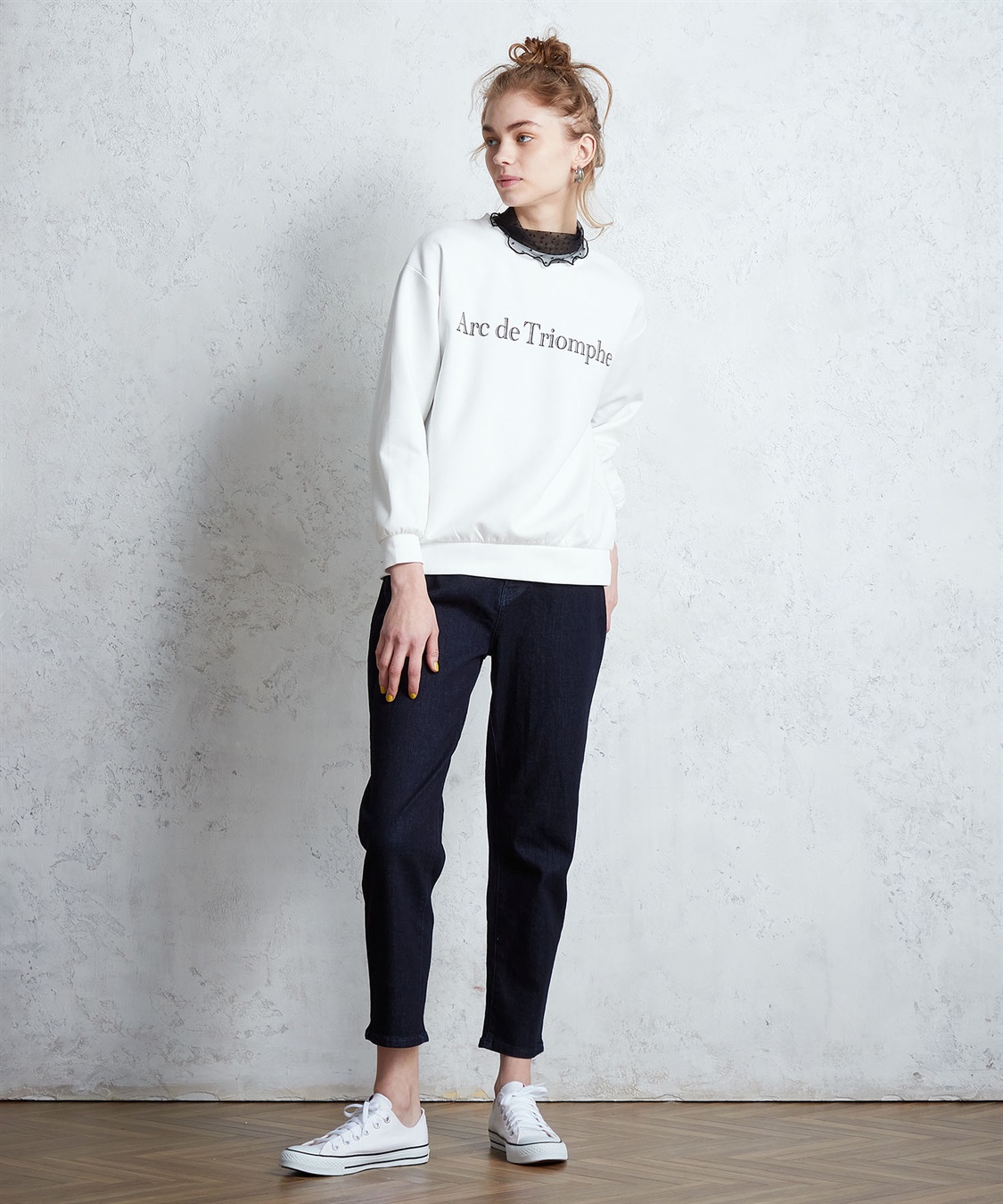 LE SOUK HOLIDAY カレッジプリントダンボールプルオーバー_sub_13