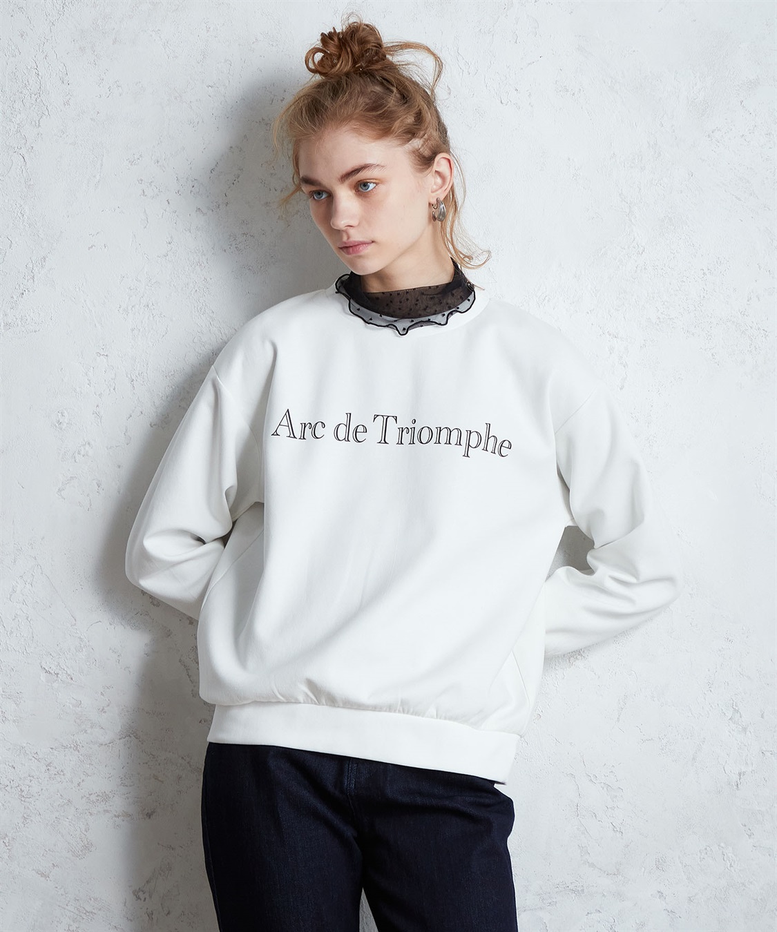 LE SOUK HOLIDAY カレッジプリントダンボールプルオーバー_sub_14