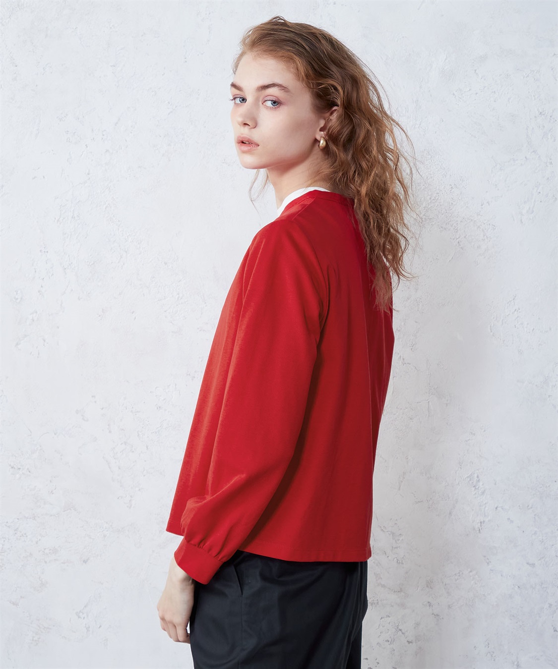 LE SOUK HOLIDAY 鹿の子スナップボタンカーディガン_sub_3