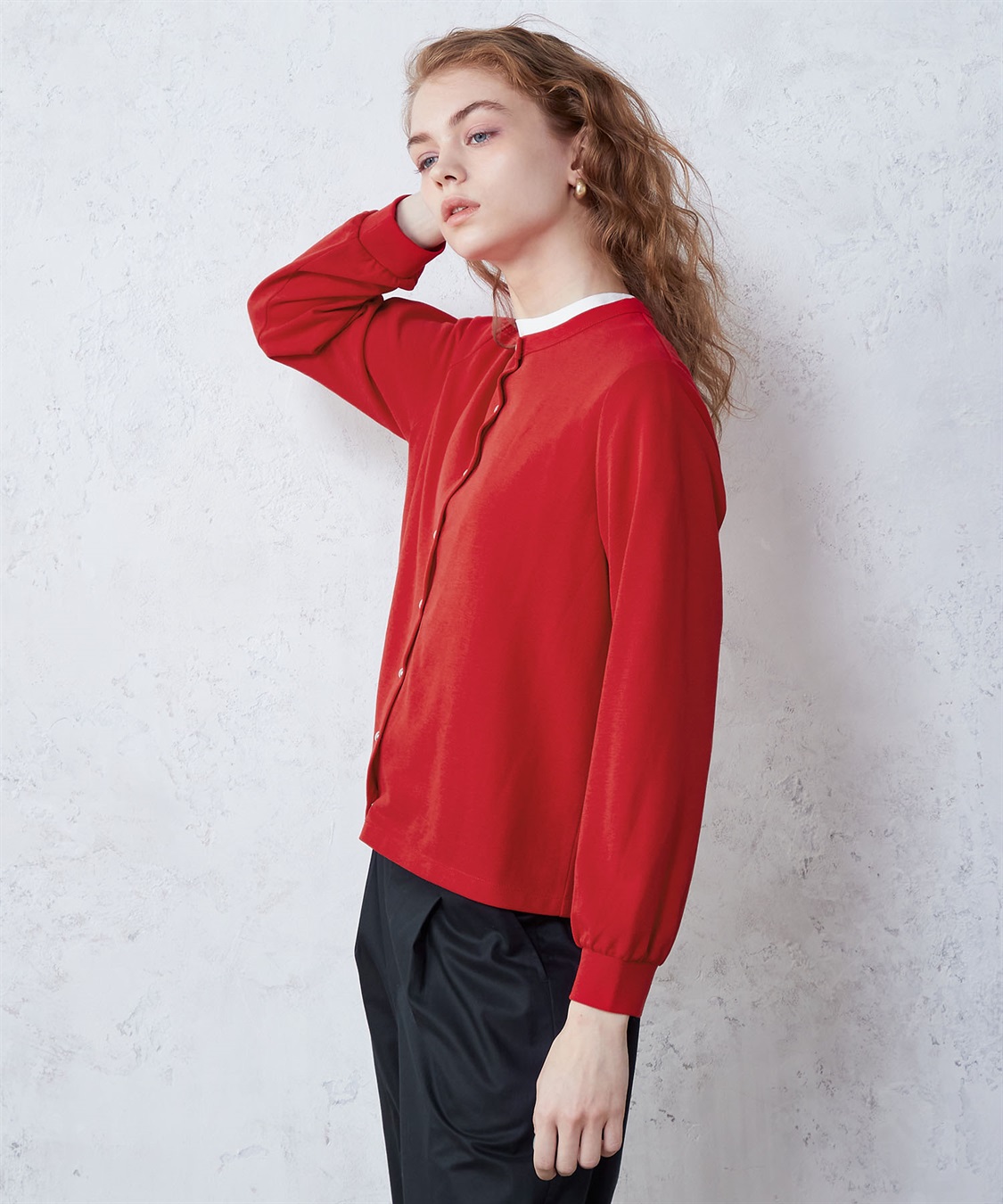 LE SOUK HOLIDAY 鹿の子スナップボタンカーディガン_sub_4