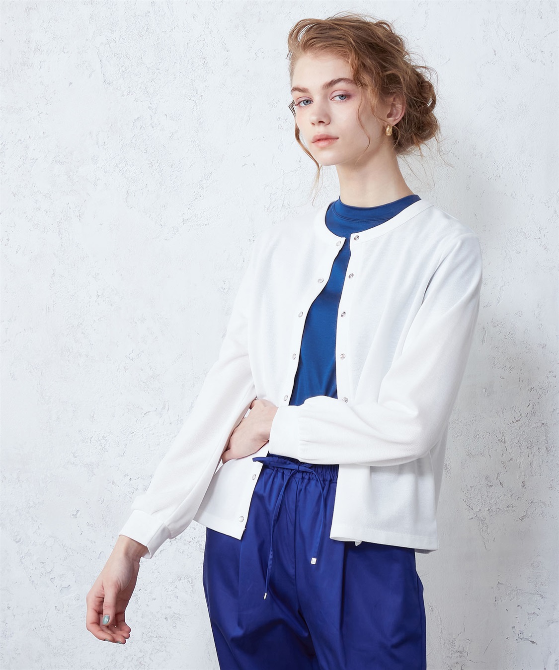 LE SOUK HOLIDAY 鹿の子スナップボタンカーディガン_sub_18