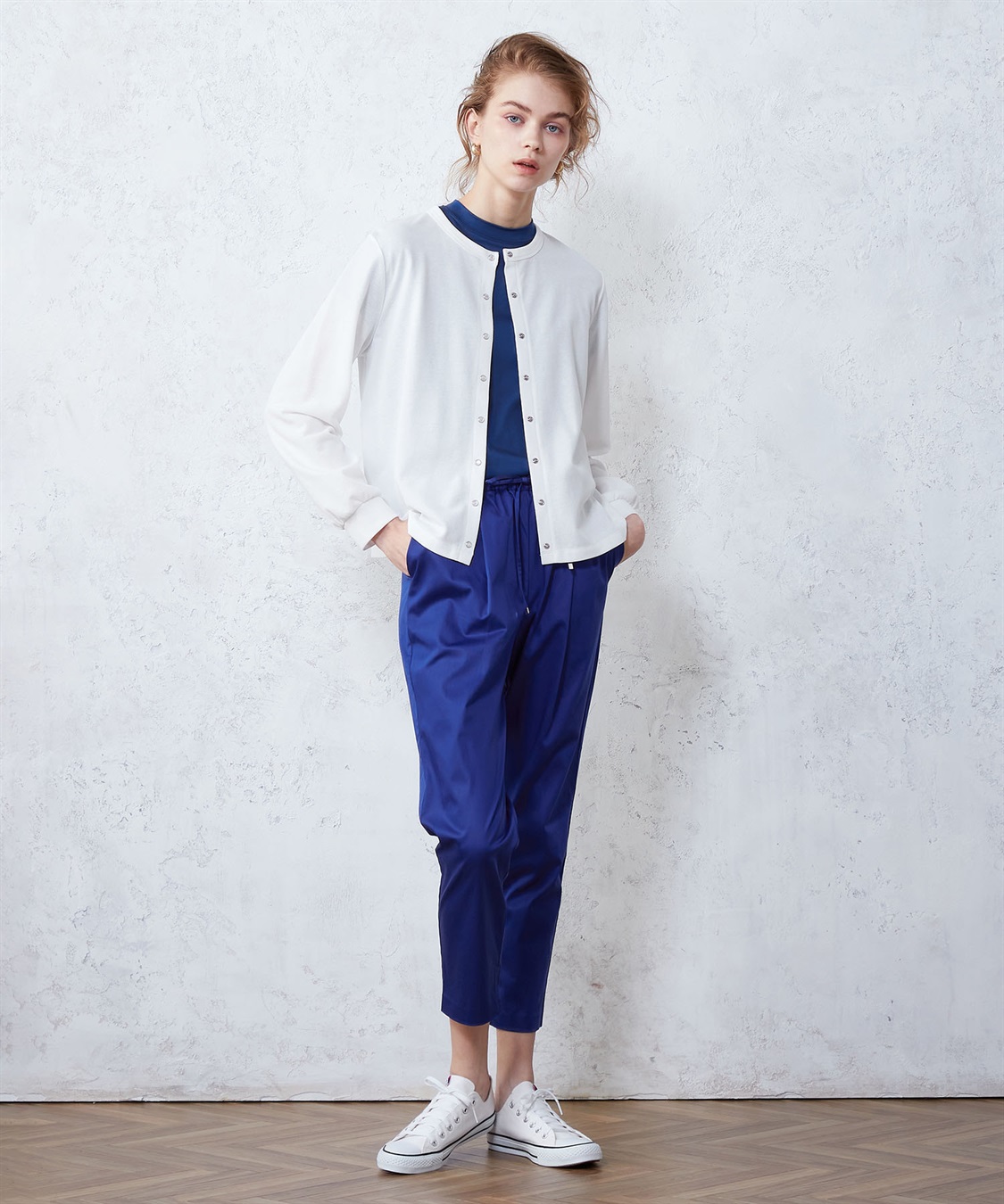 LE SOUK HOLIDAY 鹿の子スナップボタンカーディガン_sub_20