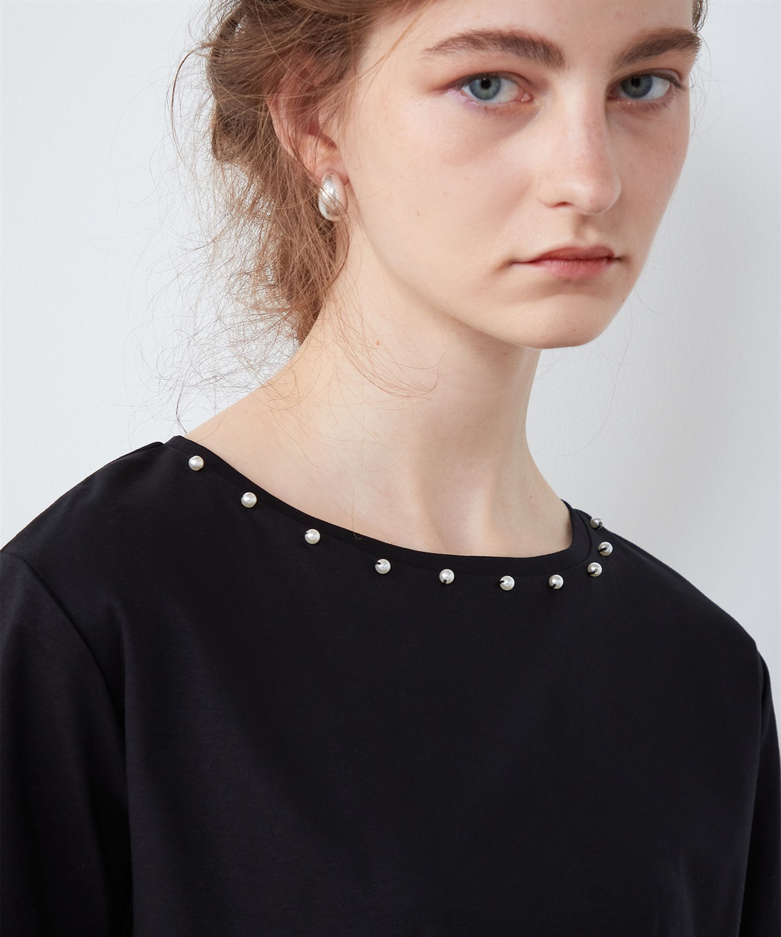 LE SOUK HOLIDAY パール使いTシャツ_sub_5