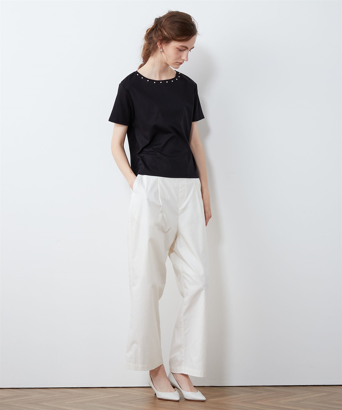 LE SOUK HOLIDAY パール使いTシャツ_sub_7