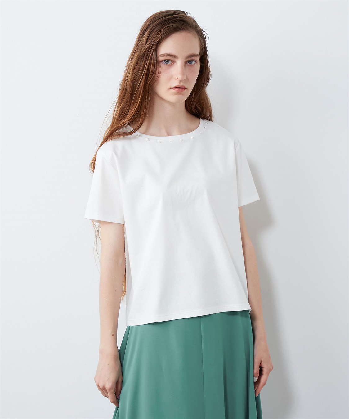 LE SOUK HOLIDAY パール使いTシャツ_sub_8