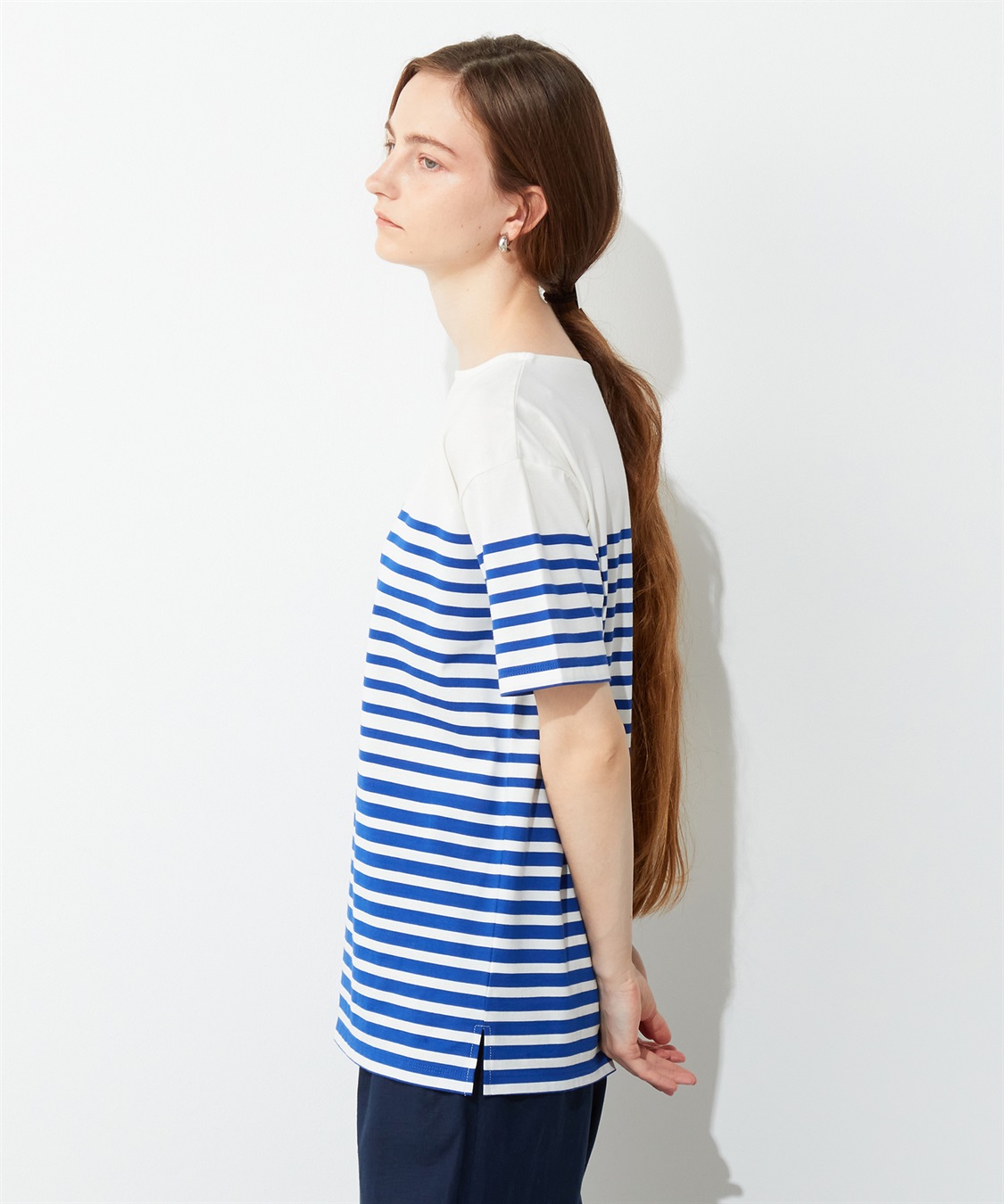 LE SOUK HOLIDAY パネルボーダーTシャツ_sub_7