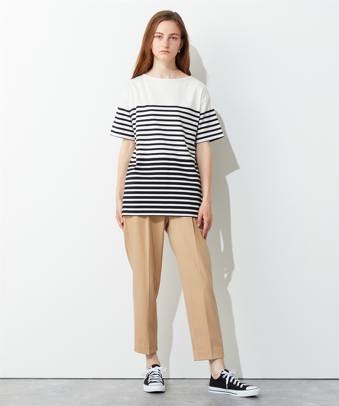 LE SOUK HOLIDAY パネルボーダーTシャツ_sub_13