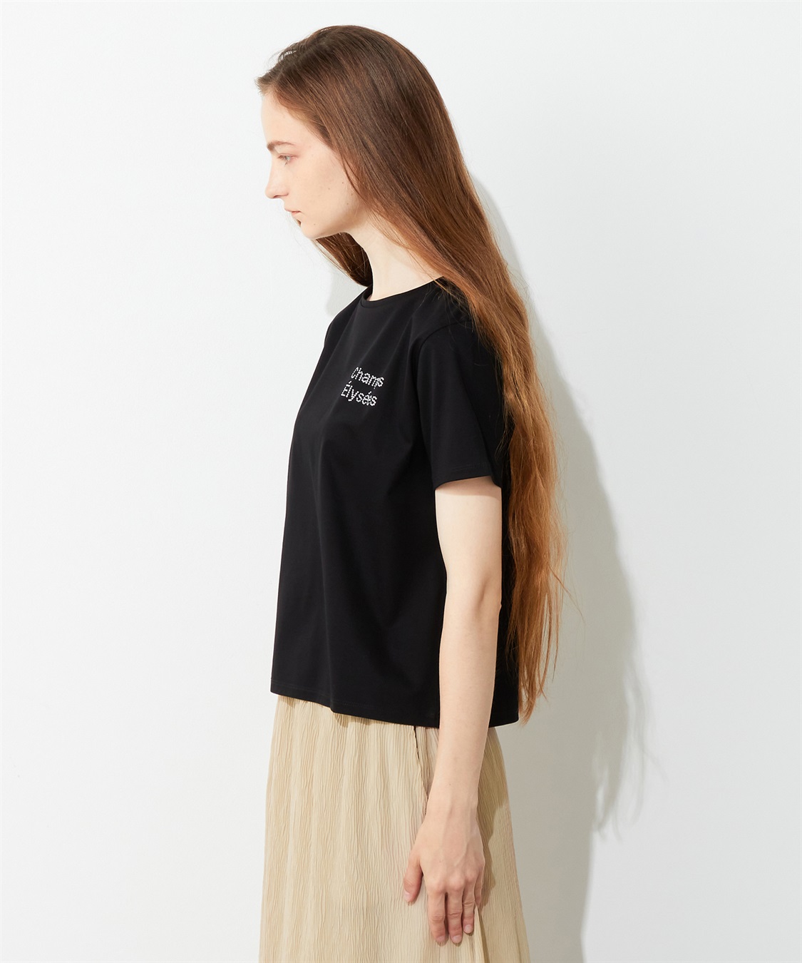 LE SOUK HOLIDAY ラインストーンロゴTシャツ_sub_1