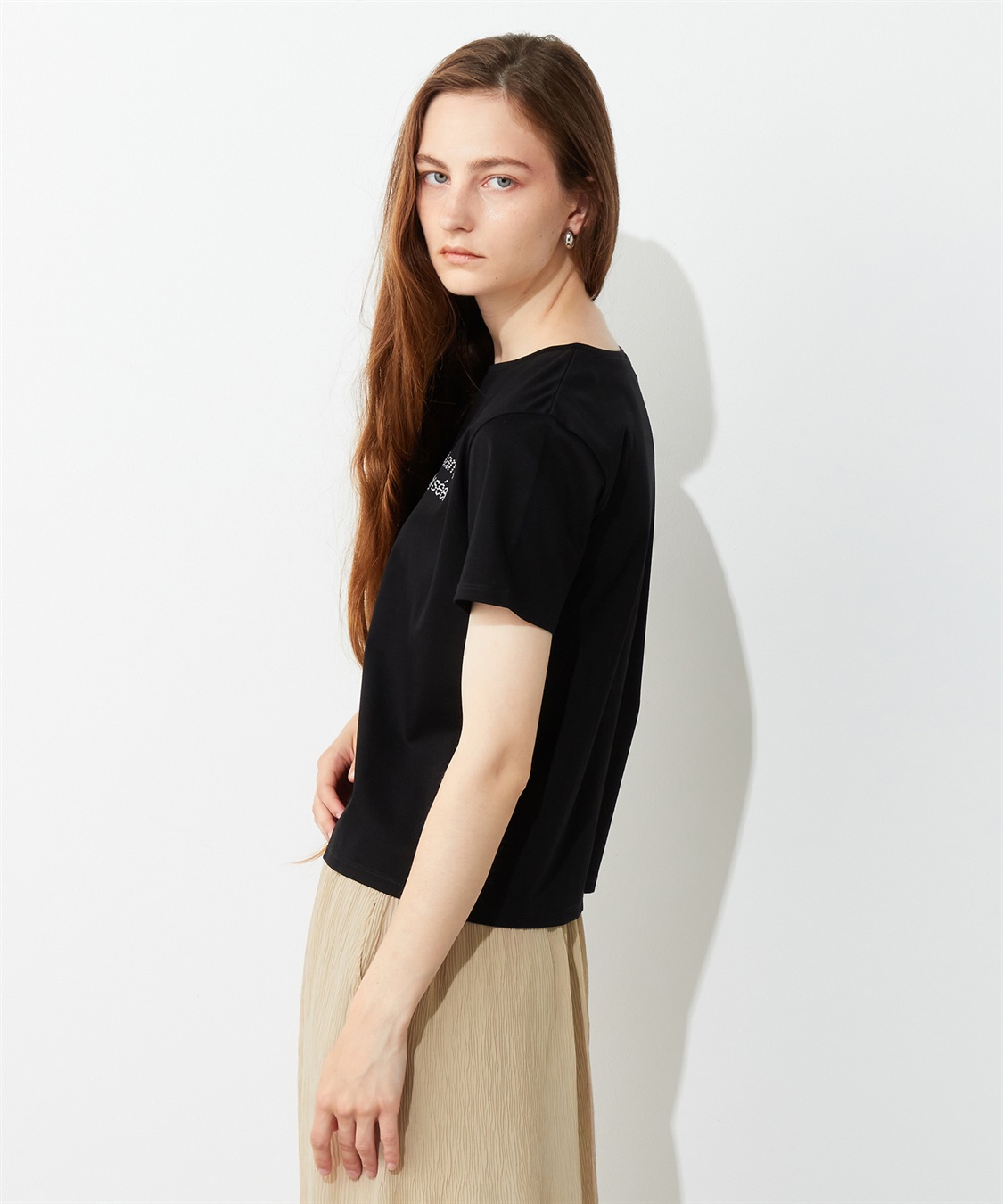 LE SOUK HOLIDAY ラインストーンロゴTシャツ_sub_3